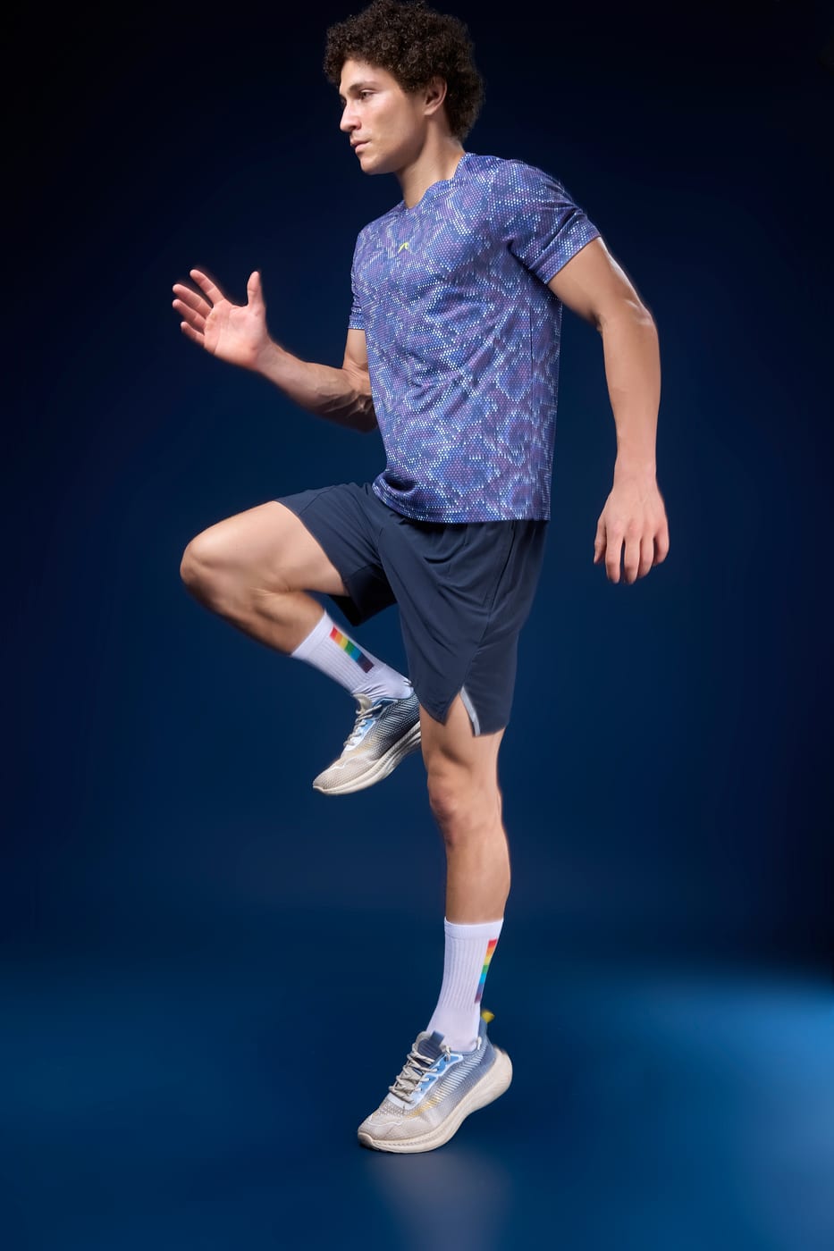Athform Training Printed Tee- Half Sleeve - Front