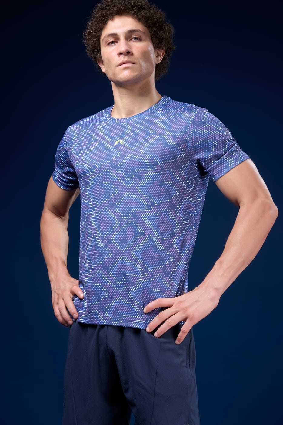 Athform Training Printed Tee- Half Sleeve - Back